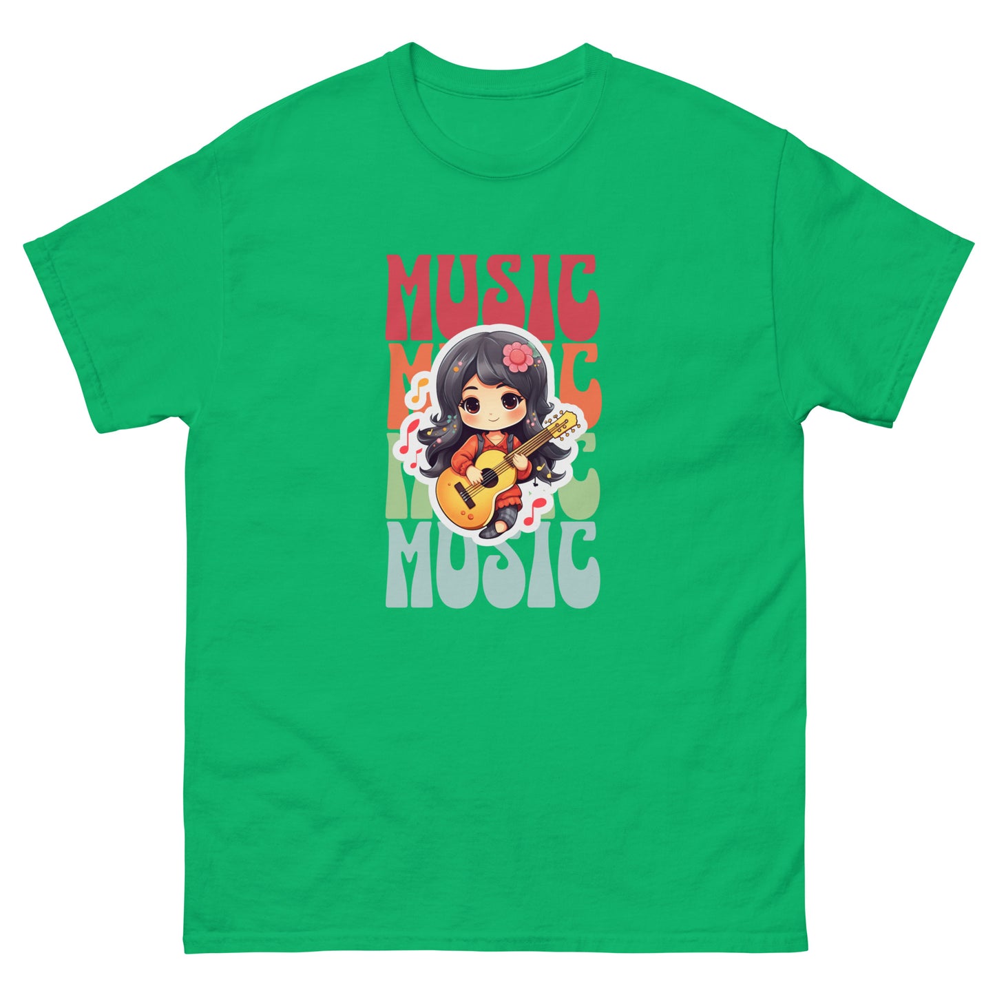 Colorful Music: Guitar Girl T-Shirt