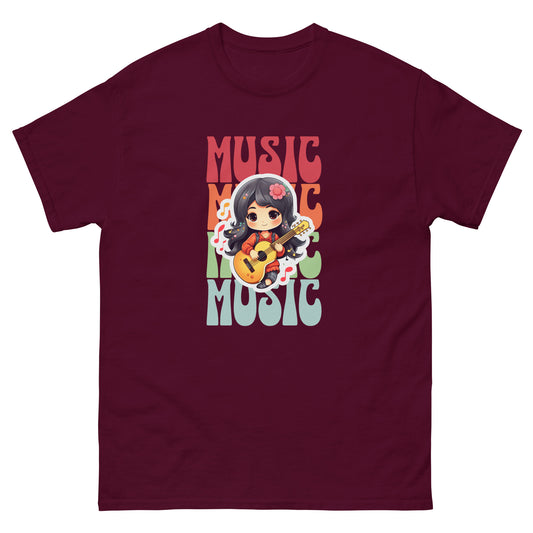 Colorful Music: Guitar Girl T-Shirt