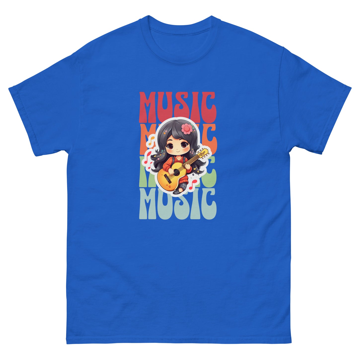 Colorful Music: Guitar Girl T-Shirt