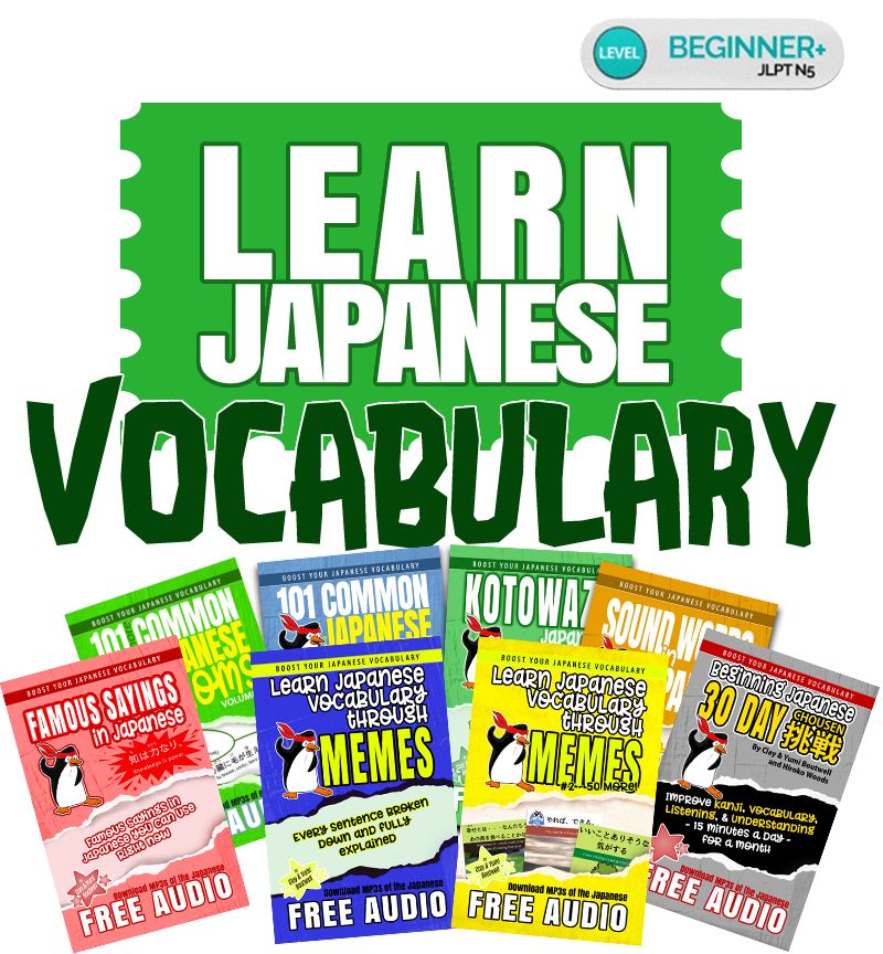 Learn Japanese Vocabulary (8 eBook BUNDLE) [DIGITAL DOWNLOAD]