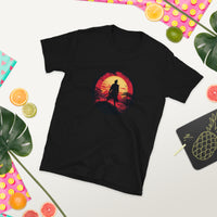 Lone Samurai Stares into the Rising Sun Unisex Japanese-Inspired Shirt
