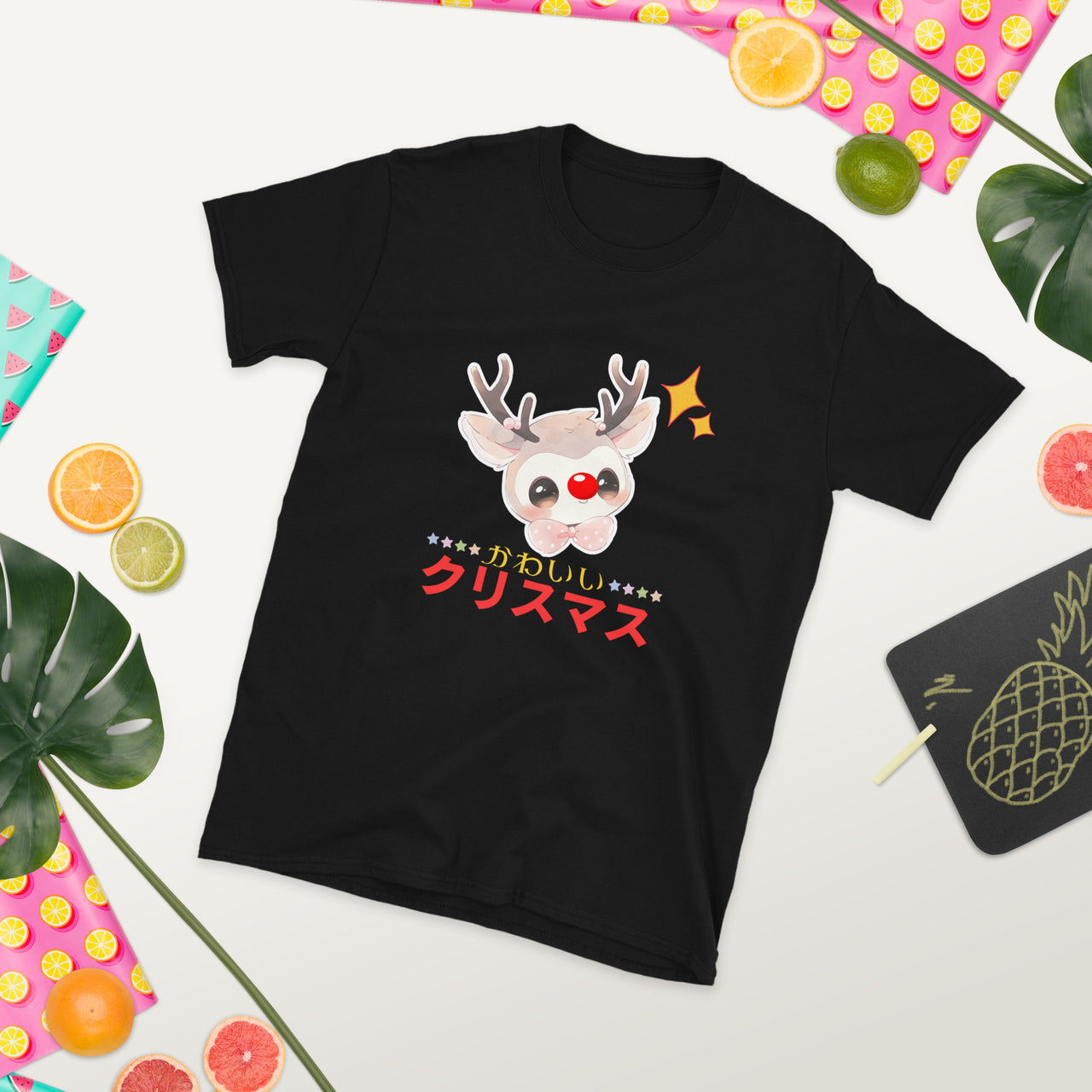 Kawaii Reindeer for a Japanese Christmas T-Shirt