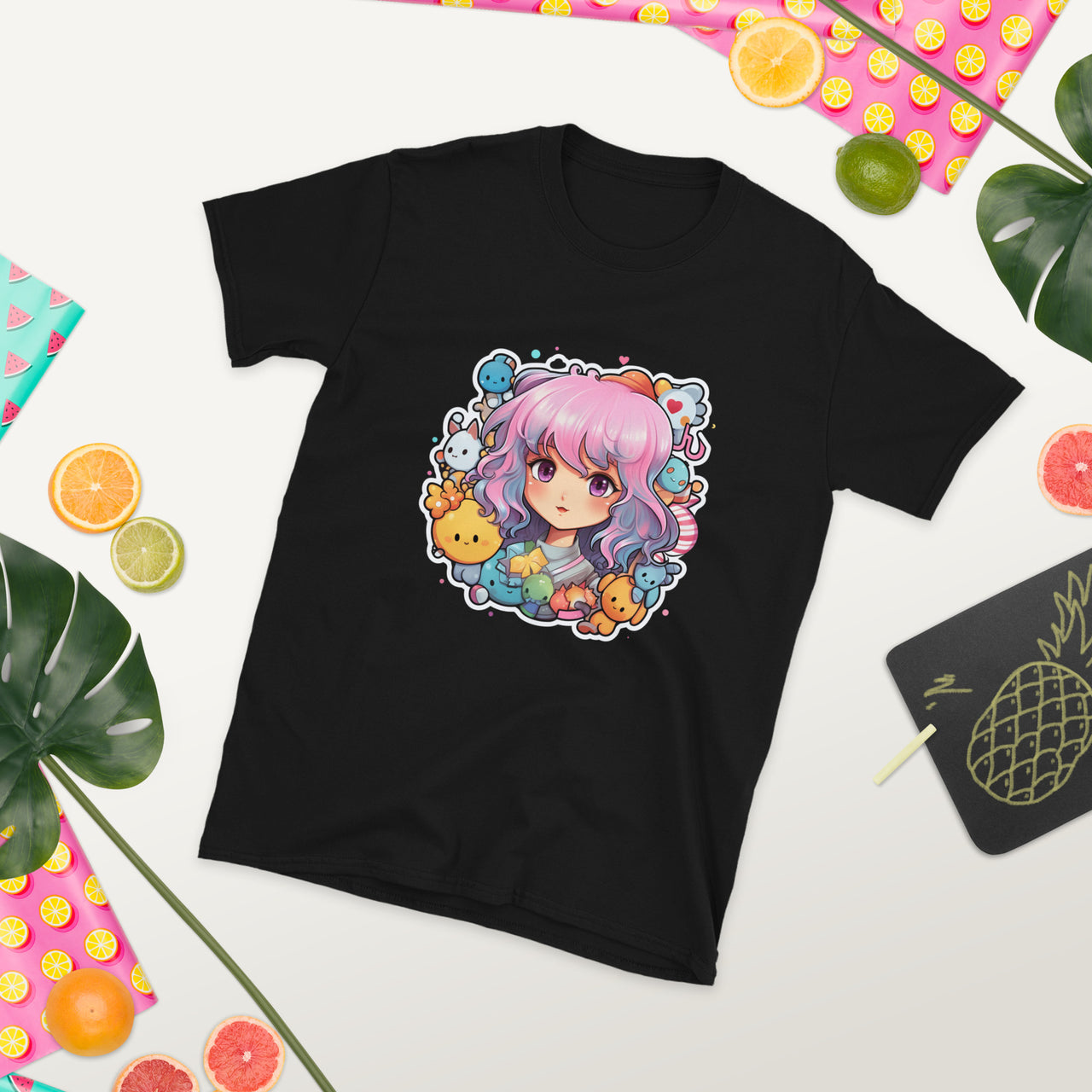 Kawaii Kingdom Anime Girl Cute Critters T-Shirt