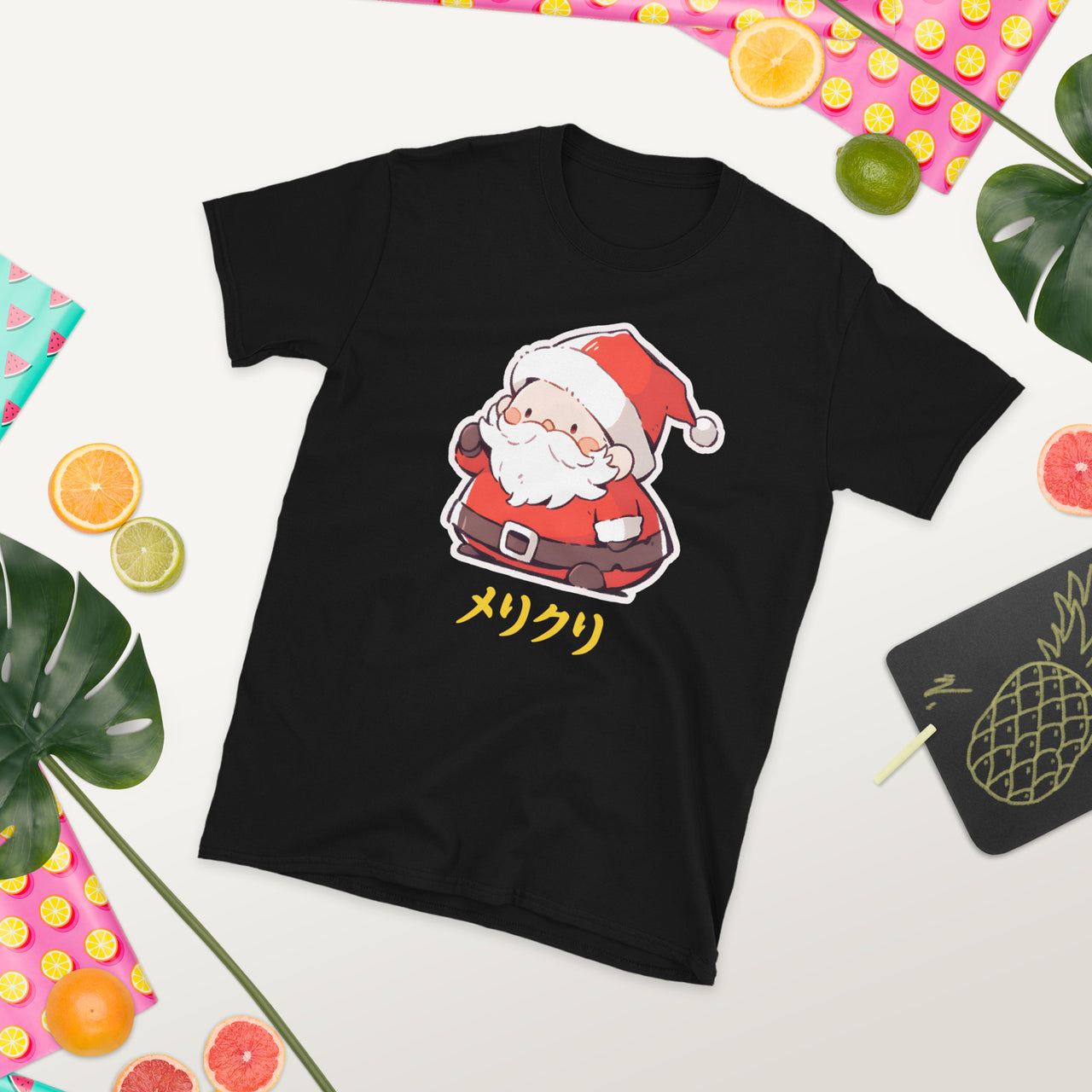 Chibi Merikuri Santa in Japanese T-Shirt