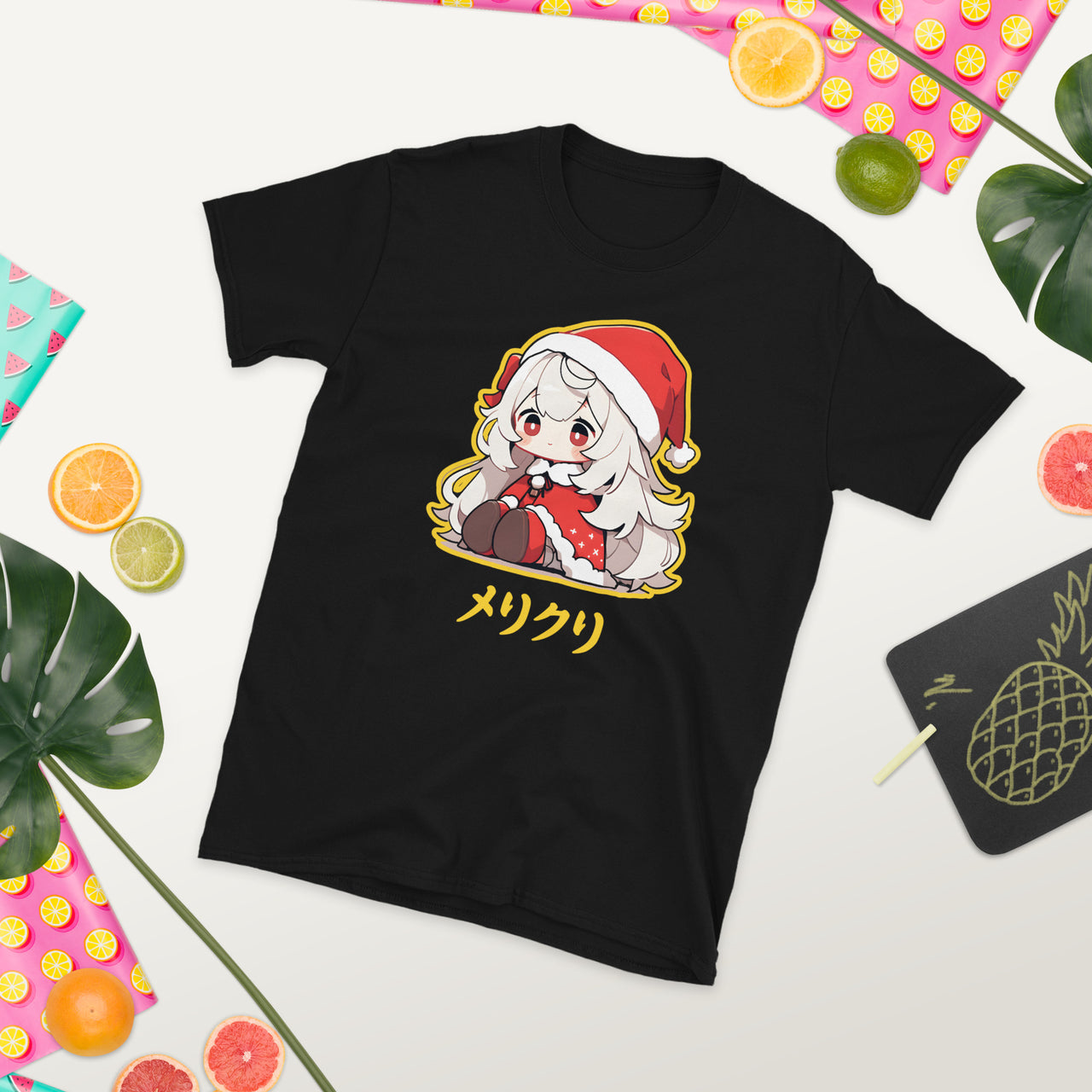 Japanese Anime Chibi Merikuri Santa Girl T-Shirt