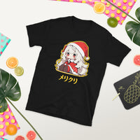 Thumbnail for Japanese Anime Chibi Merikuri Santa Girl T-Shirt