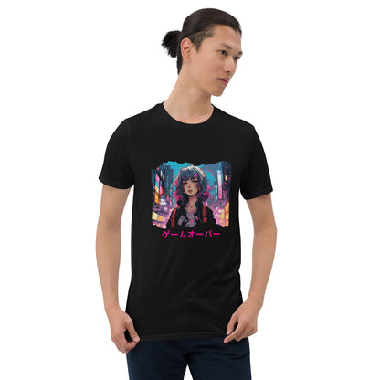 Cyberpunk Anime Game Over T-Shirt