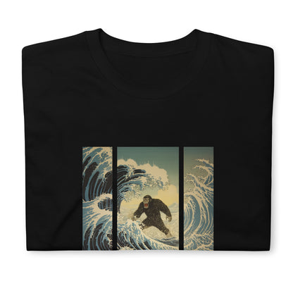 Ukiyoe Meets Gorilla The Hokusai Wave T-Shirt