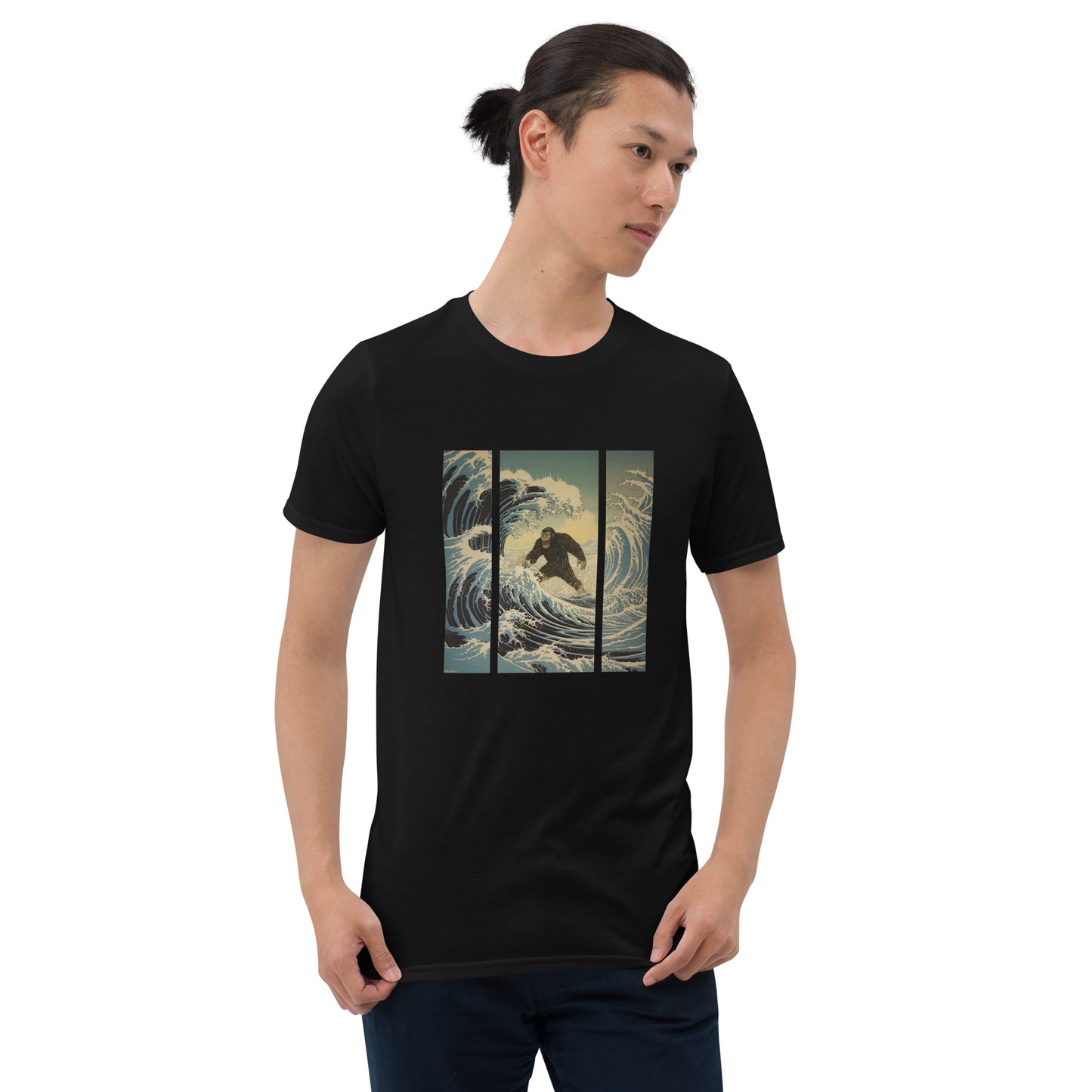Ukiyoe Meets Gorilla The Hokusai Wave T-Shirt