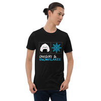 Thumbnail for Onigiri and Snowflakes T-Shirt