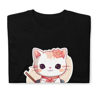 Thumbnail for Sorry, No Ramen: Anime Cat in Bowl T-Shirt