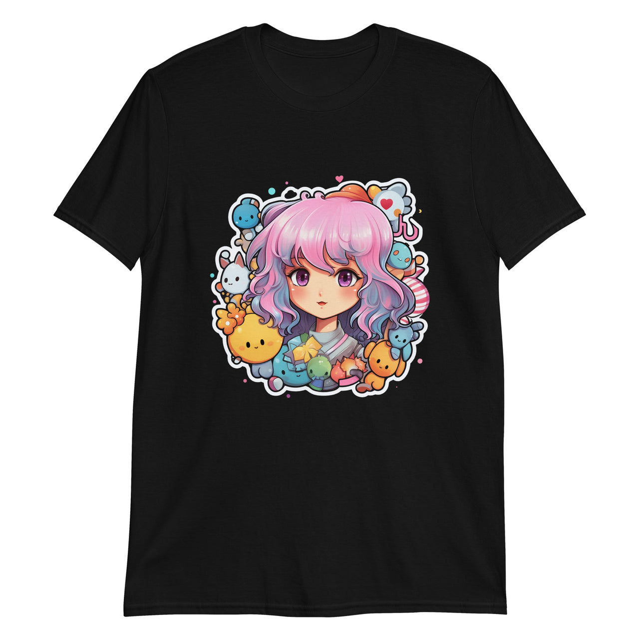 Kawaii Kingdom Anime Girl Cute Critters T-Shirt