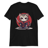 Thumbnail for Samurai Cat: Feline Warrior with Katana T-Shirt