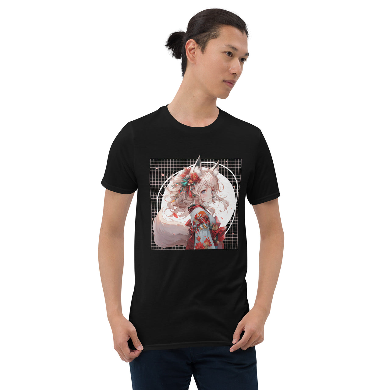 Anime Kitsune Girl: Kimono Glam T-Shirt