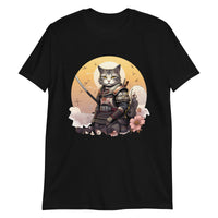 Thumbnail for Japanese Samurai Cat Kawaii Manga Neko T-Shirt