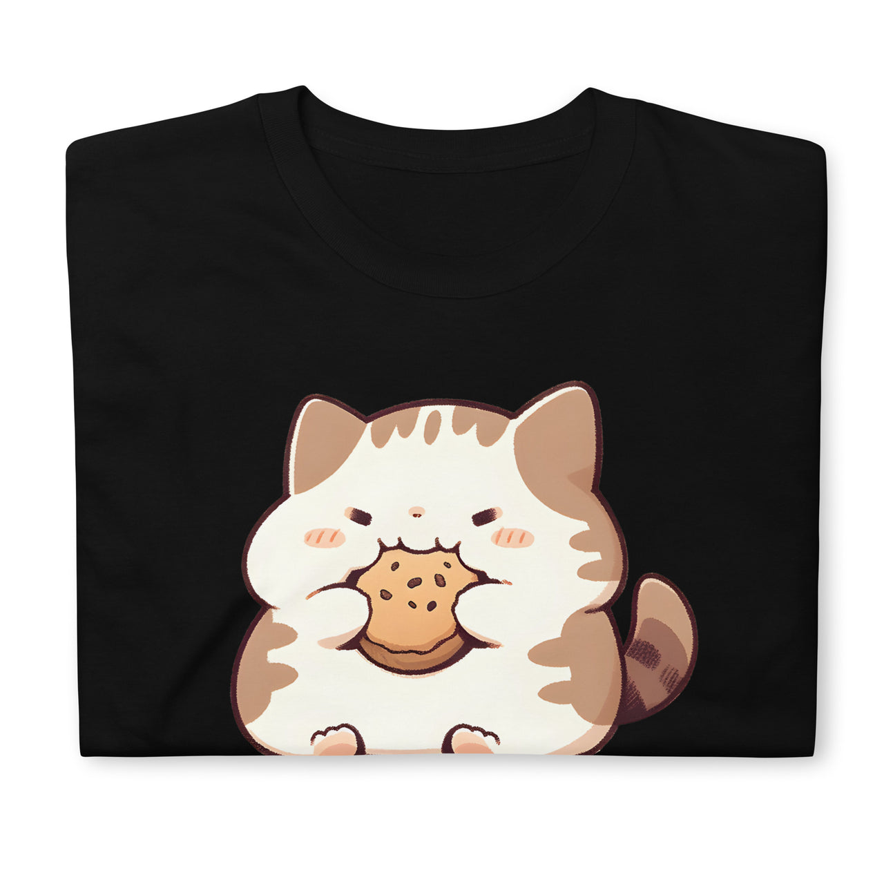 Anime Cat's No-Regret Cookie in Japanese T-Shirt