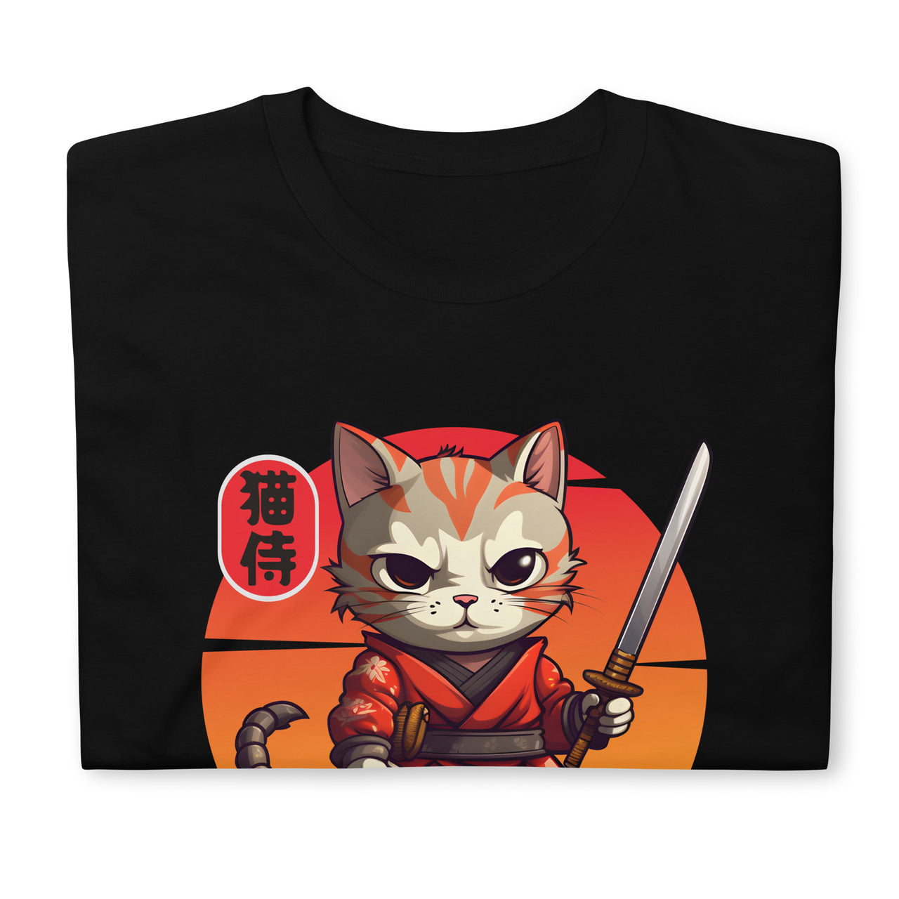 Neko Zamurai - Sunset Samurai Cat T-Shirt