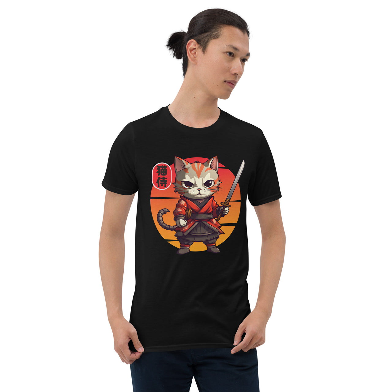 Neko Zamurai - Sunset Samurai Cat T-Shirt