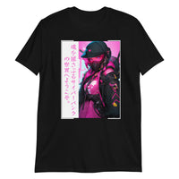Thumbnail for Gritty Neo Tokyo Anime Cyberpunk Girl T-Shirt