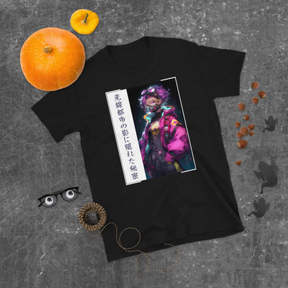 Gritty Tokyo Cyberpunk Anime Girl T-Shirt