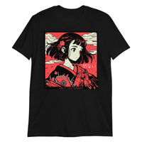 Thumbnail for Setsunai Kimono Girl in Anime Style T-Shirt