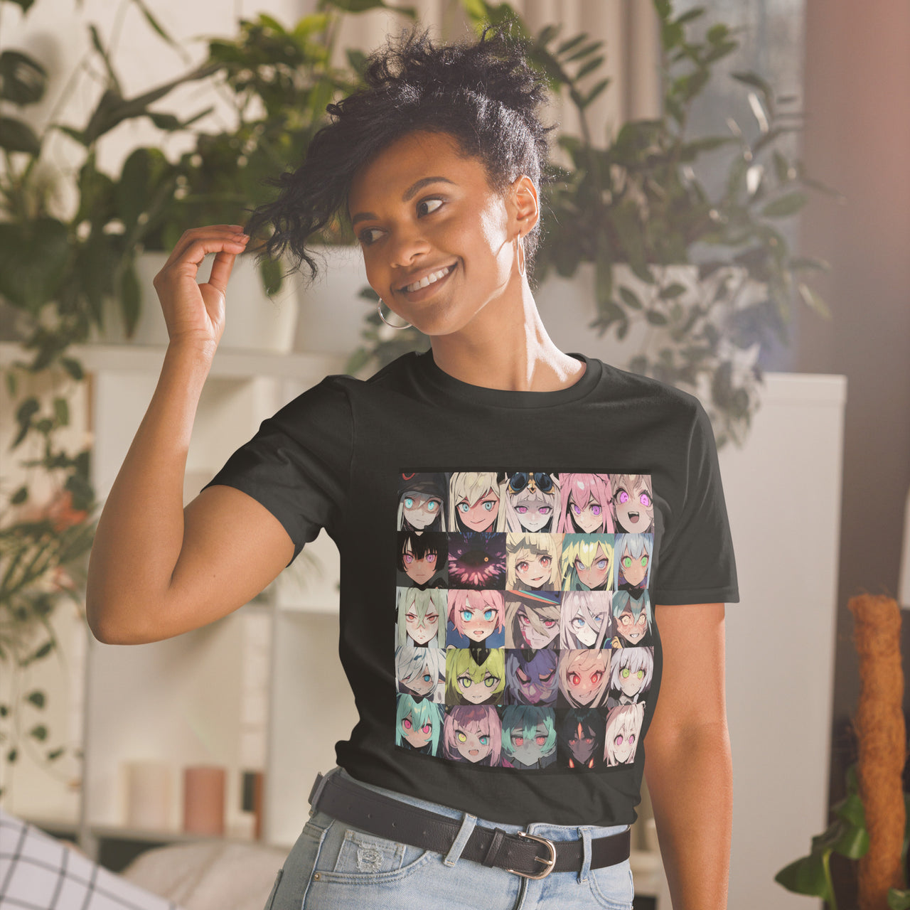 25 Expressive Anime Faces T-Shirt