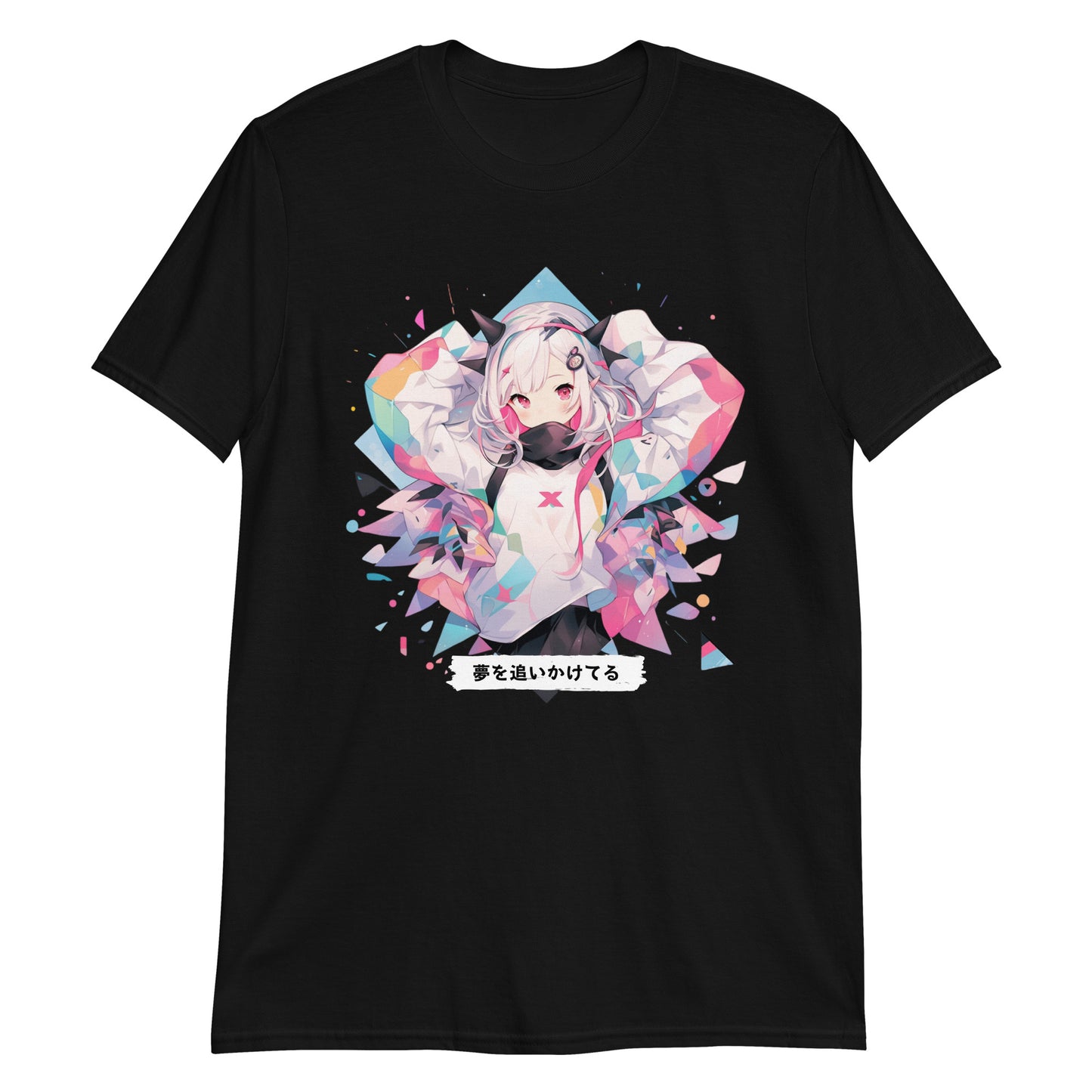 Chasing Dreams Geometric Anime T-Shirt