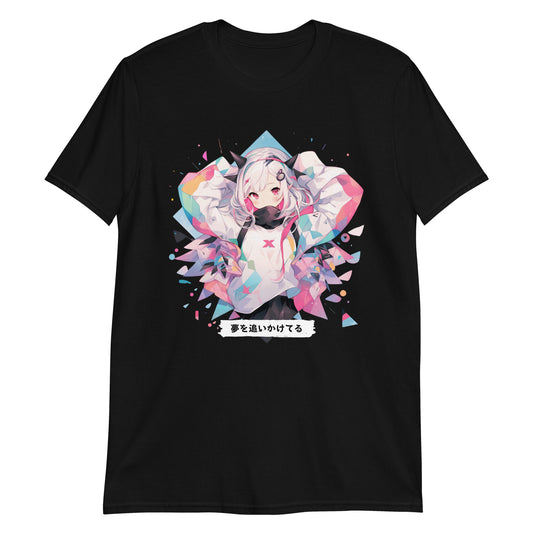 Chasing Dreams Geometric Anime T-Shirt