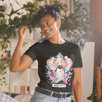 Chasing Dreams Geometric Anime T-Shirt
