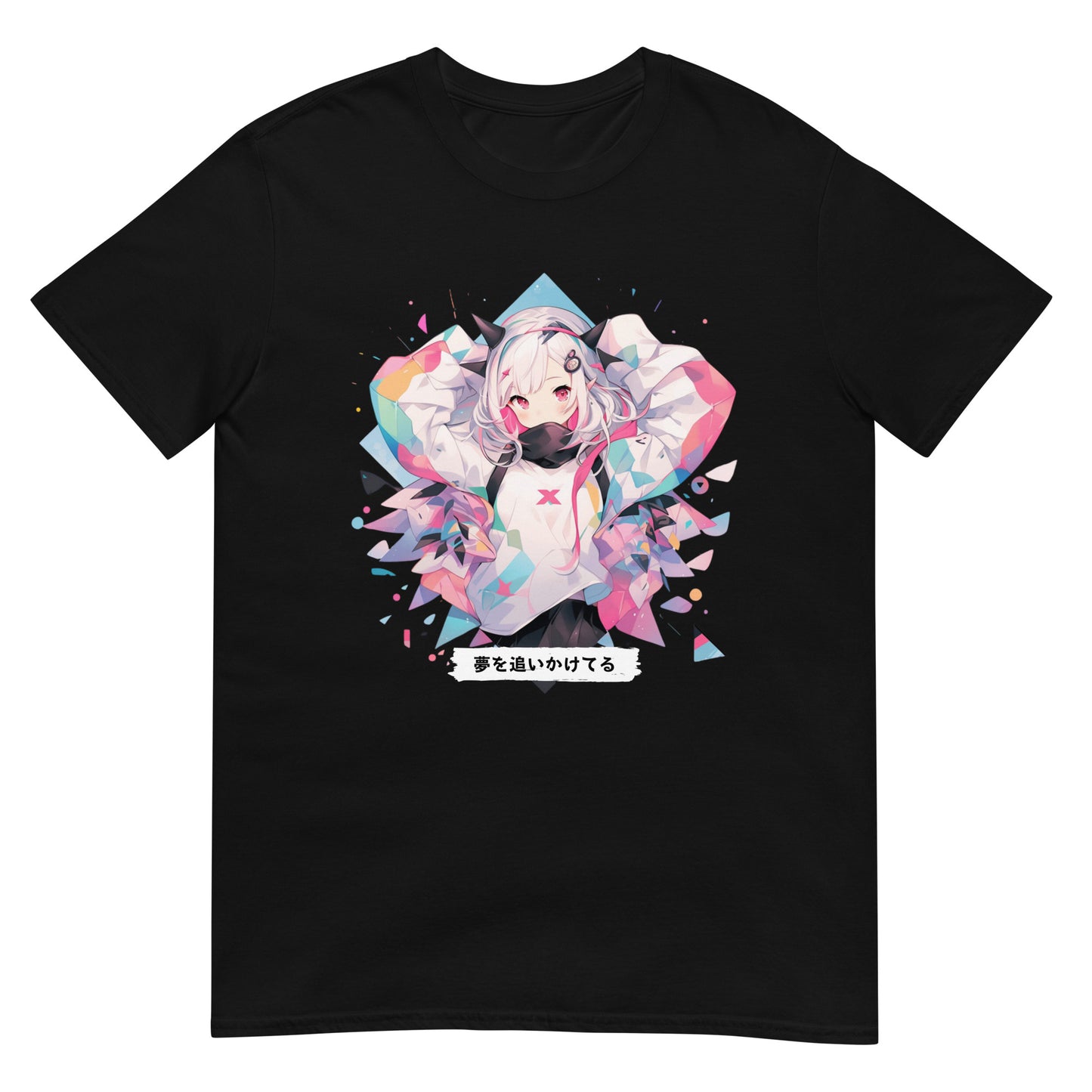 Chasing Dreams Geometric Anime T-Shirt