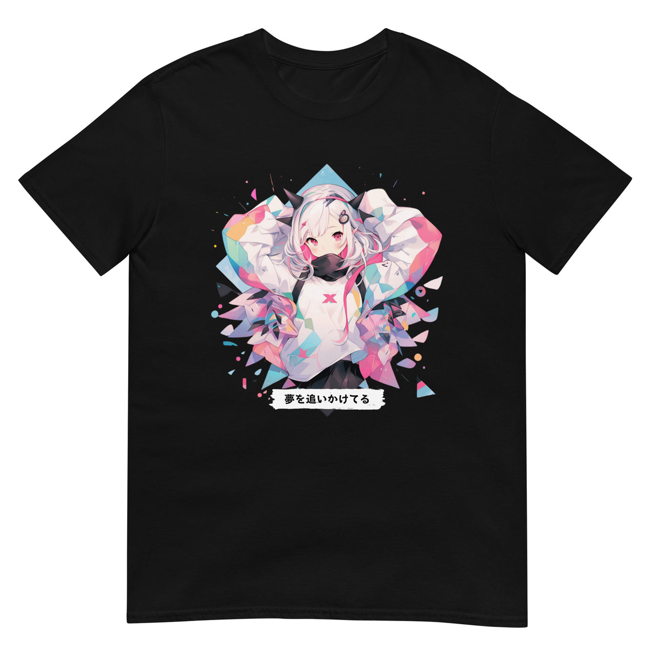 Chasing Dreams Geometric Anime T-Shirt