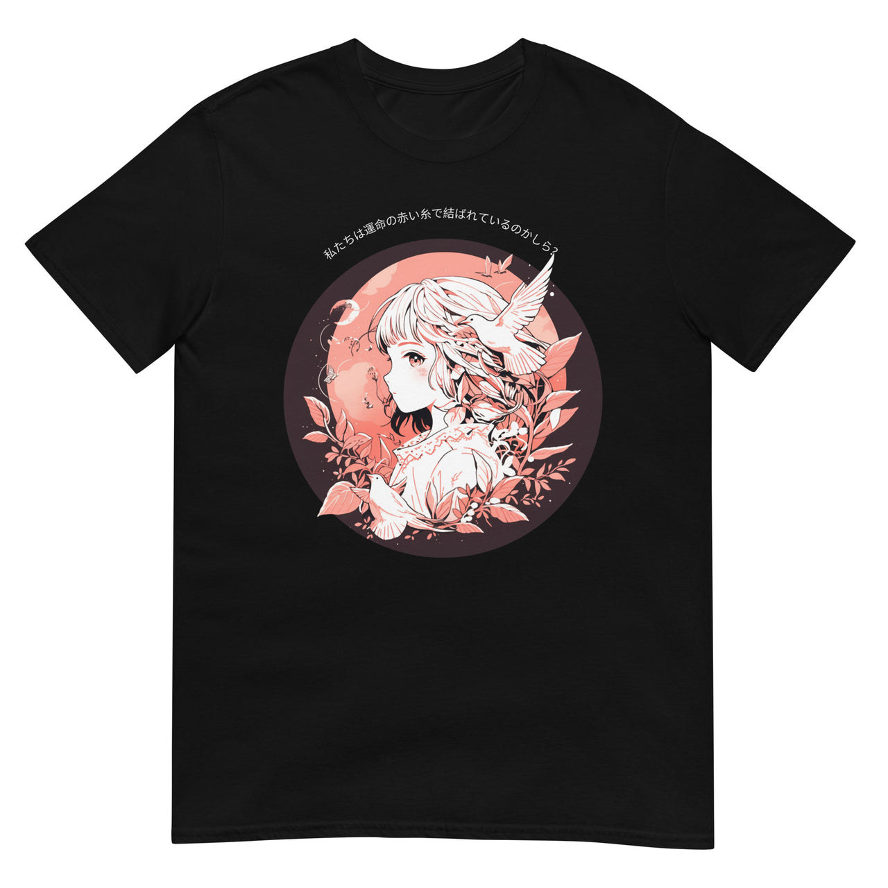 Anime Girl and Red String of Fate T-Shirt