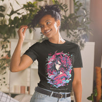 Anime Girl with Dragon Mask T-Shirt