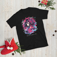 Anime Girl with Dragon Mask T-Shirt
