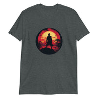 Lone Samurai Stares into the Rising Sun Unisex Japanese-Inspired Shirt
