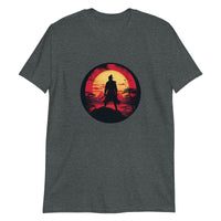 Thumbnail for Lone Samurai Stares into the Rising Sun Unisex Japanese-Inspired Shirt