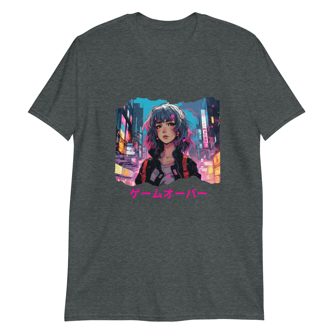 Cyberpunk Anime Game Over T-Shirt