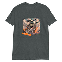 Thumbnail for Cat Destroys City - Satisfaction Level 4 T-Shirt