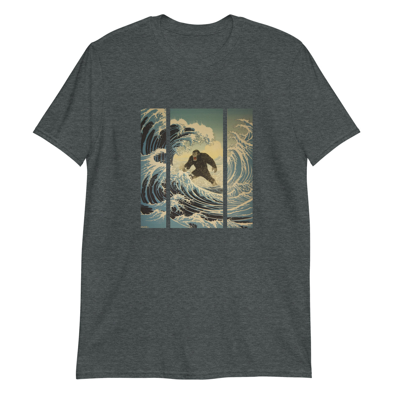 Ukiyoe Meets Gorilla The Hokusai Wave T-Shirt