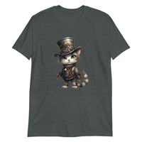 Thumbnail for Steampunk Anime Cat Gear Up T-Shirt