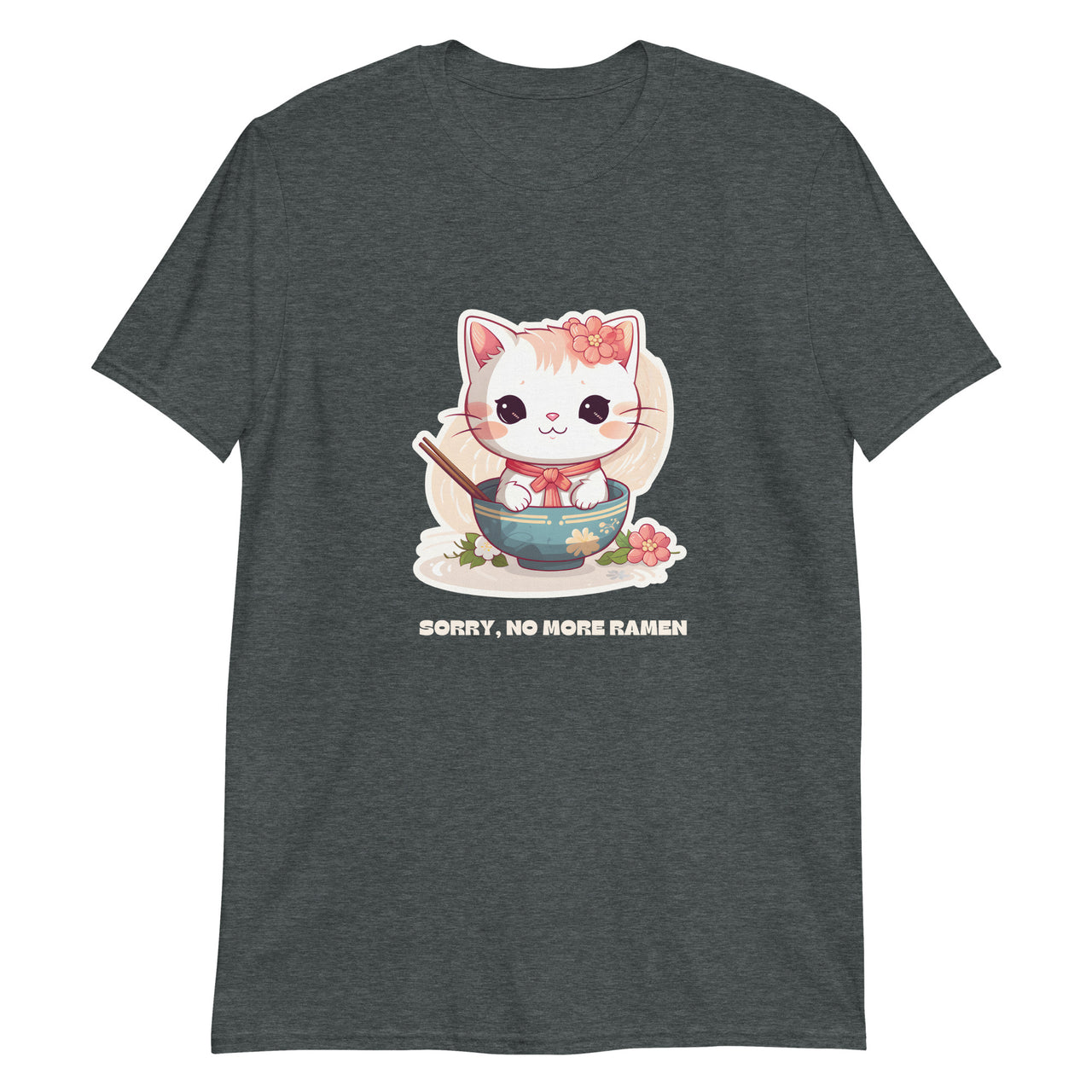 Sorry, No More Ramen: Anime Cat T-Shirt