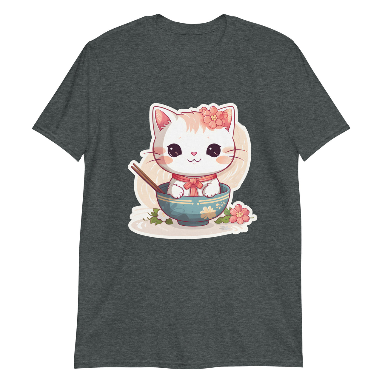 Sorry, No Ramen: Anime Cat in Bowl T-Shirt
