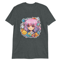 Thumbnail for Kawaii Kingdom Anime Girl Cute Critters T-Shirt