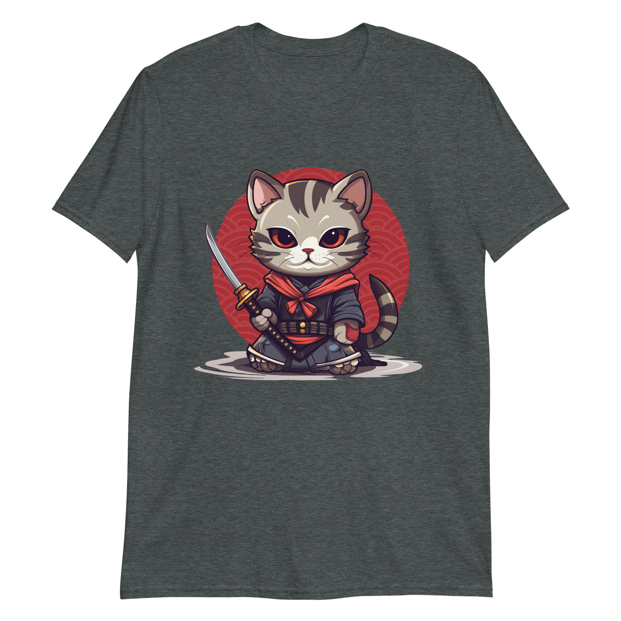 Samurai Cat: Feline Warrior with Katana T-Shirt