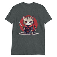Samurai Cat: Feline Warrior with Katana T-Shirt
