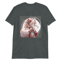 Thumbnail for Anime Kitsune Girl: Kimono Glam T-Shirt