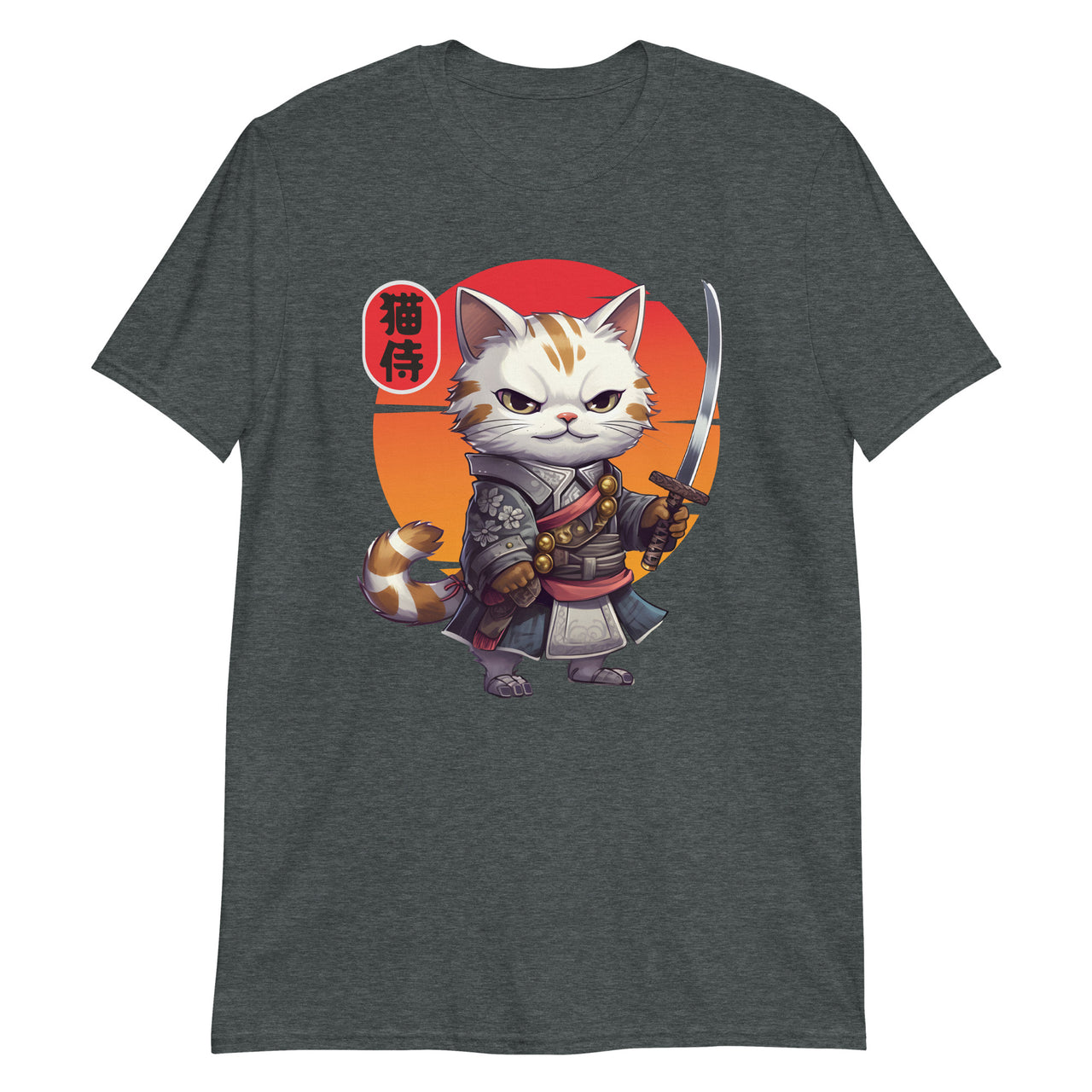 Japanese Samurai Cat Warrior T-Shirt