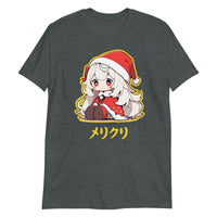 Thumbnail for Japanese Anime Chibi Merikuri Santa Girl T-Shirt