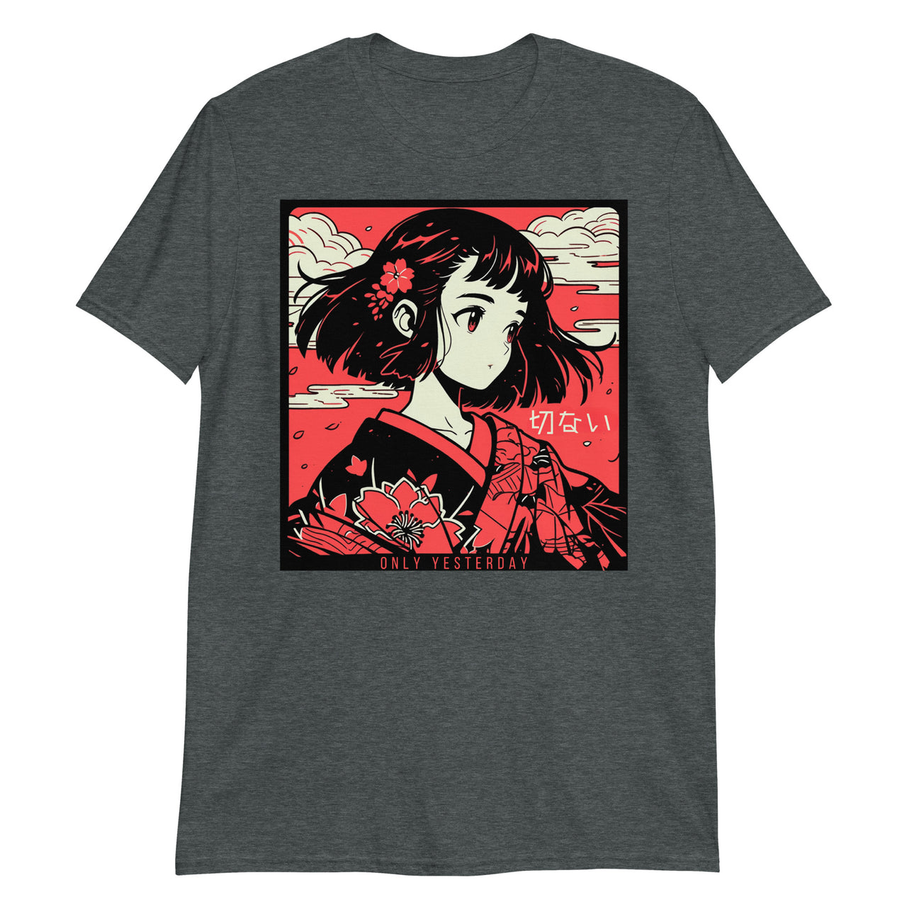 Setsunai Kimono Girl in Anime Style T-Shirt