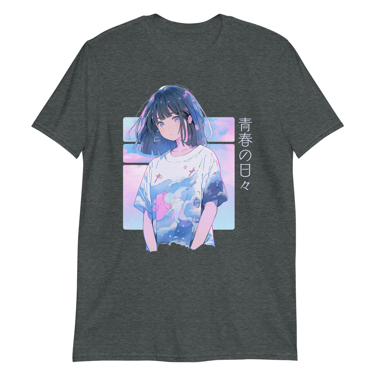 Youthful Days in Pastel Anime T-Shirt